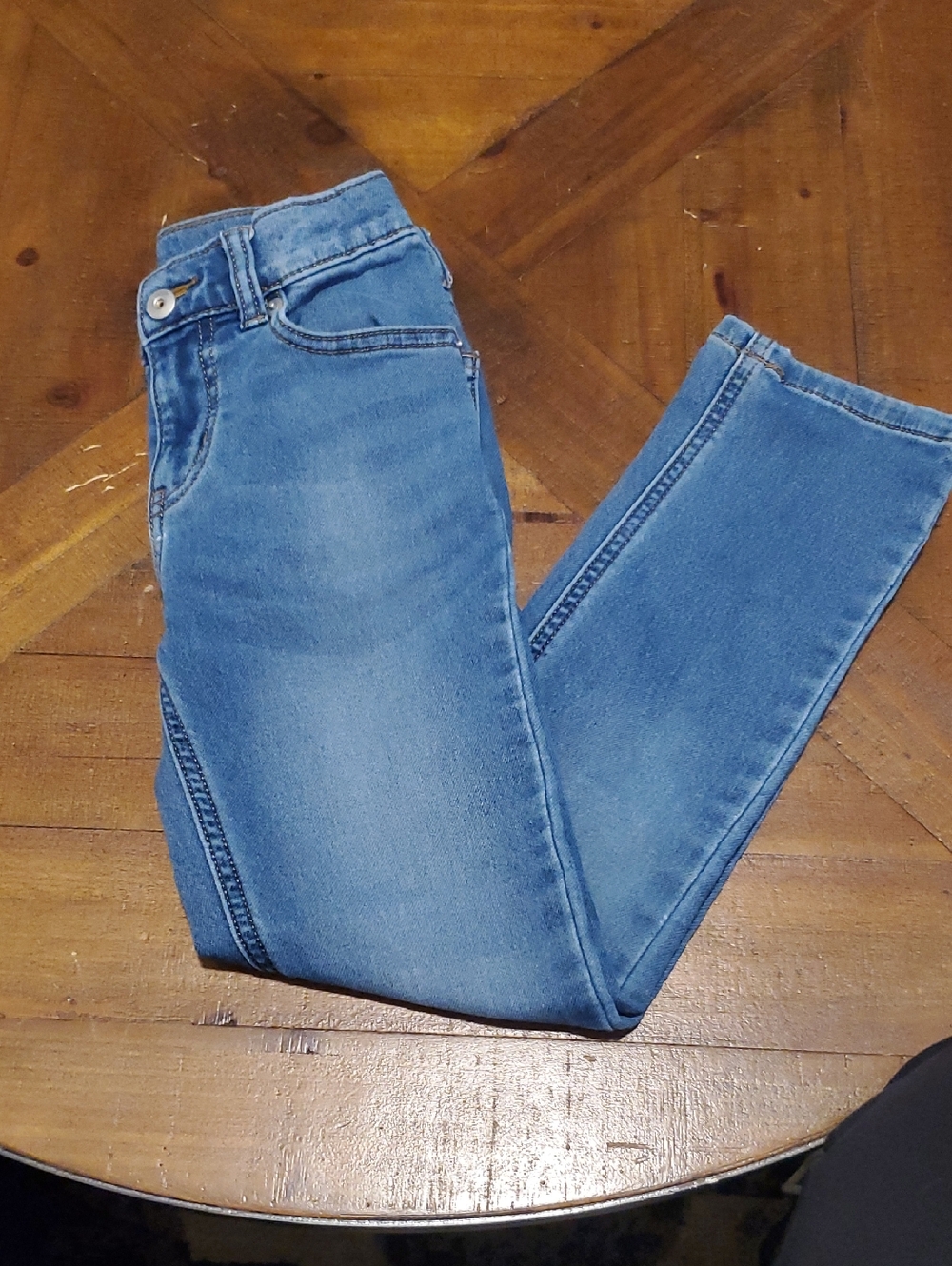 Kids Light Blue Slim Stretch Denim Jeans